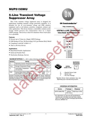 NUP5150MUTBG datasheet  